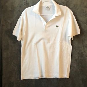 Lacoste white polo
